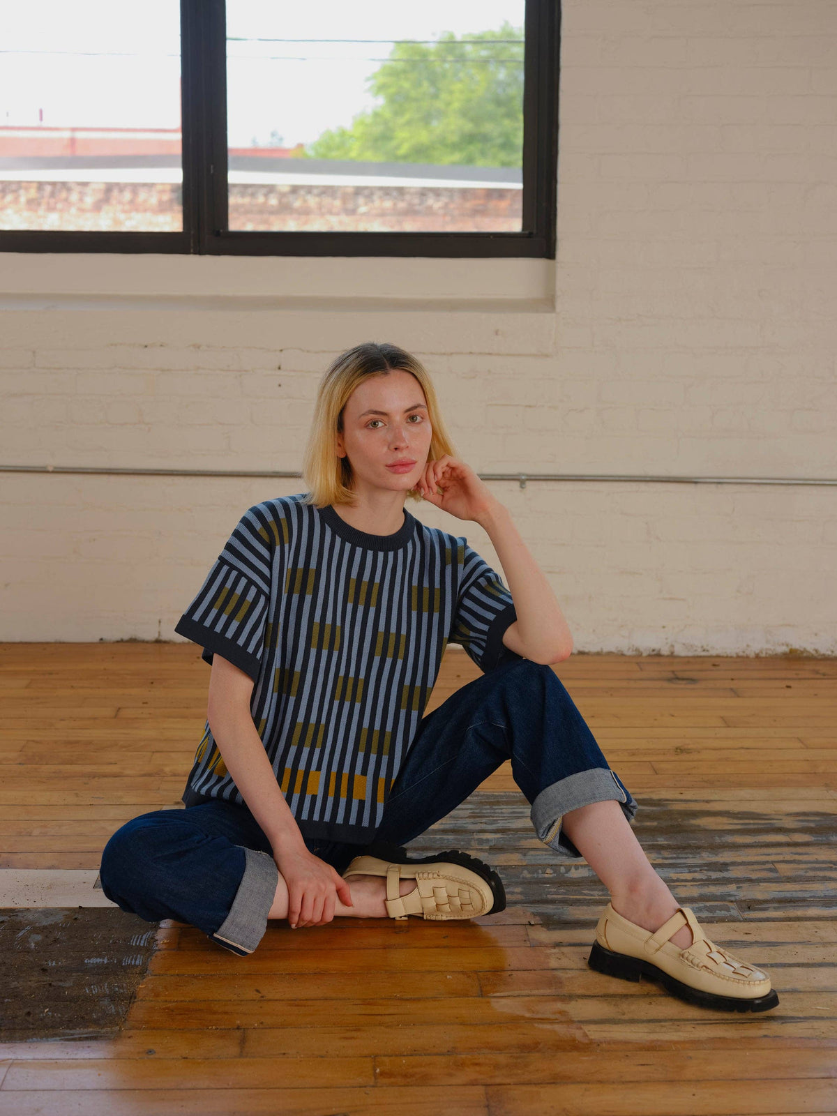 Bauhaus S/S Sweater Tee | Lazurite