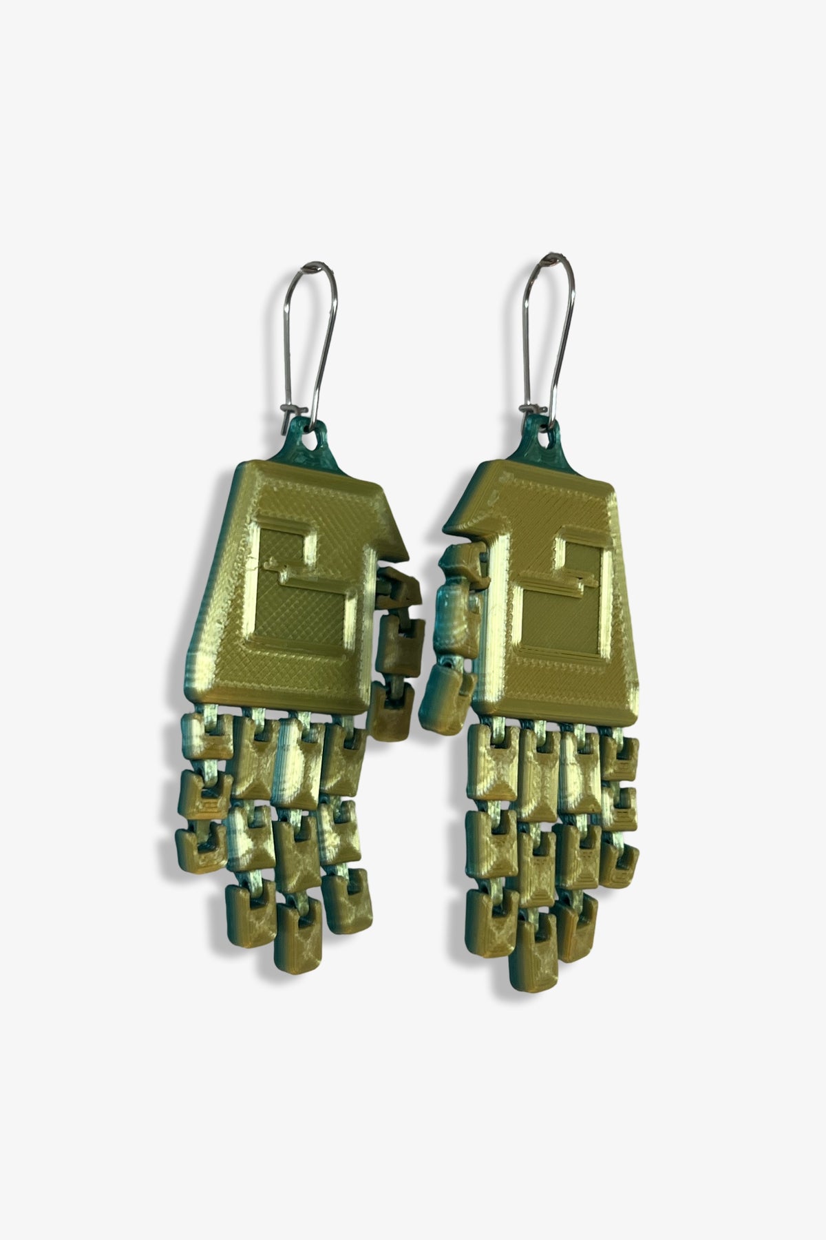 Bernard Hands Earrings | 2-Tone