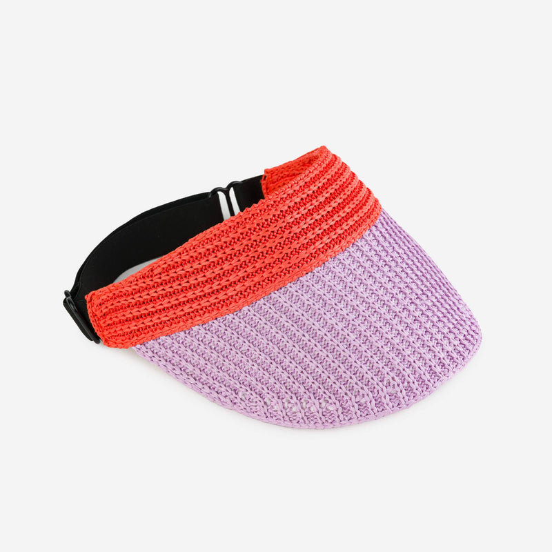 Raffia Visor | Poppy Lilac