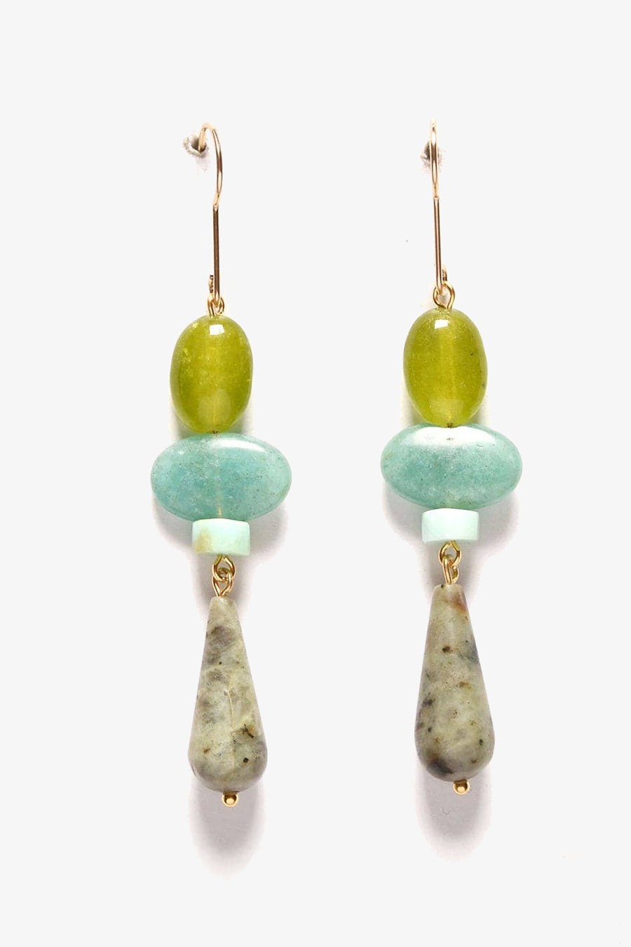 Vitamin Earrings | Jade, Amazonite, African Turquoise