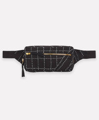 Kantha Crossbody Belt Bag | Charcoal