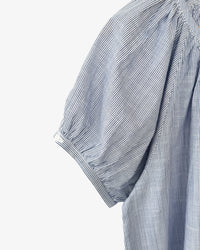 Emily Short Sleeve Top | Blue Stripe