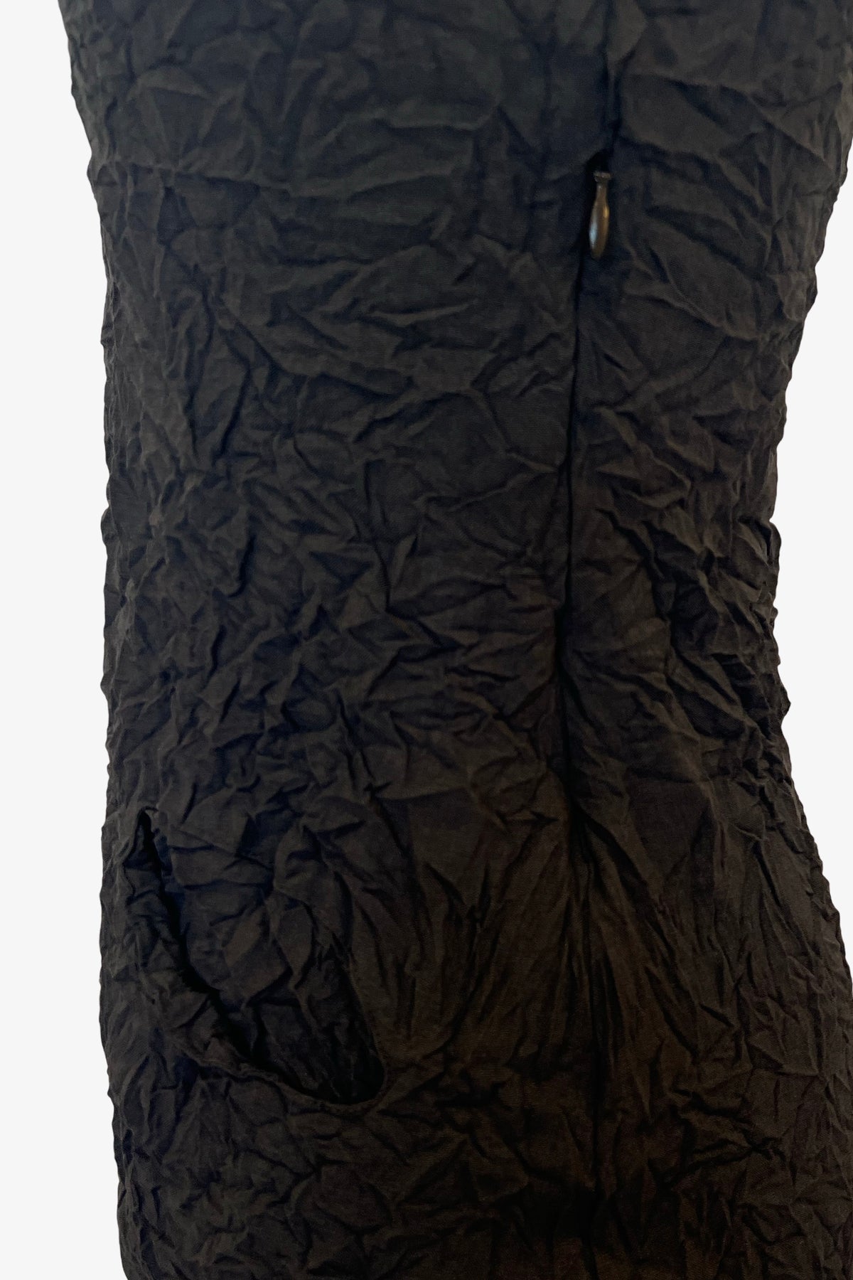 Moth Long Asymmetrical Dress | Black