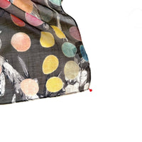 Cotton Silk Scarf | Grey Multi Dots