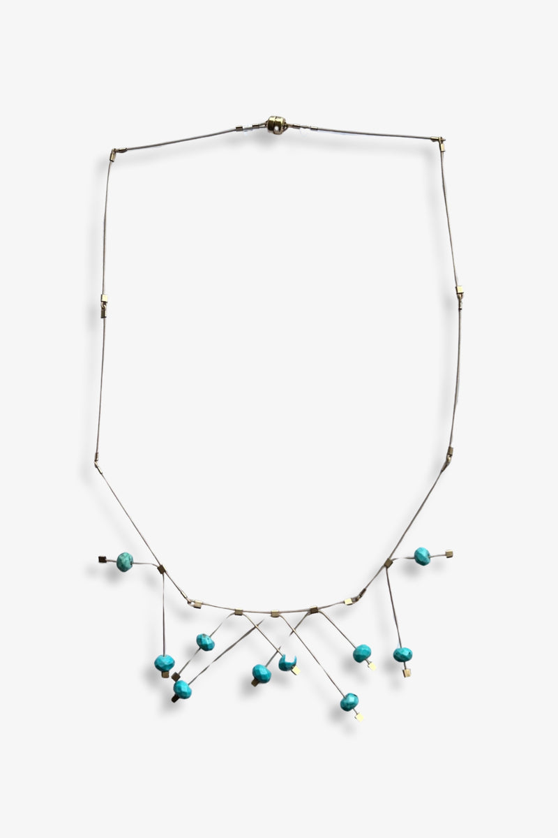 Spring Redux Necklace Turquoise