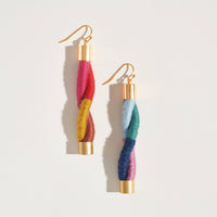 Twist Earrings | Rainbow