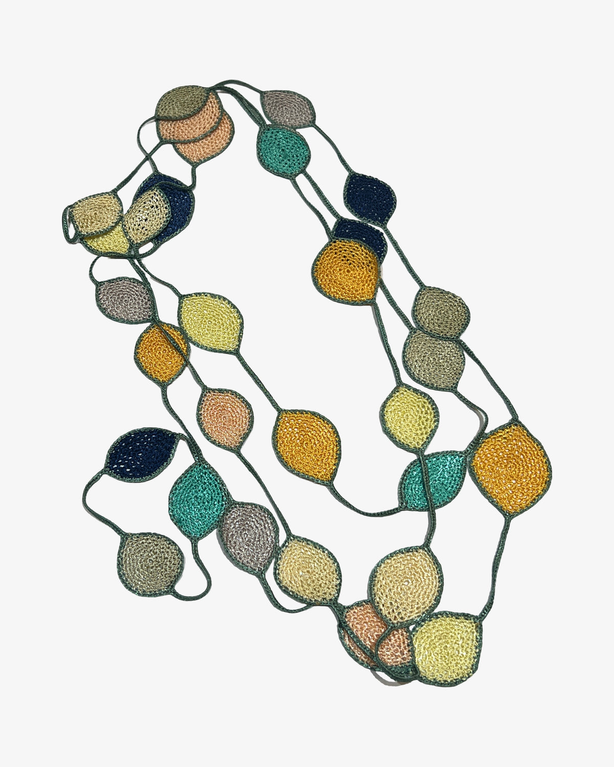 Long Oval Leaf Necklace | Spring Mix