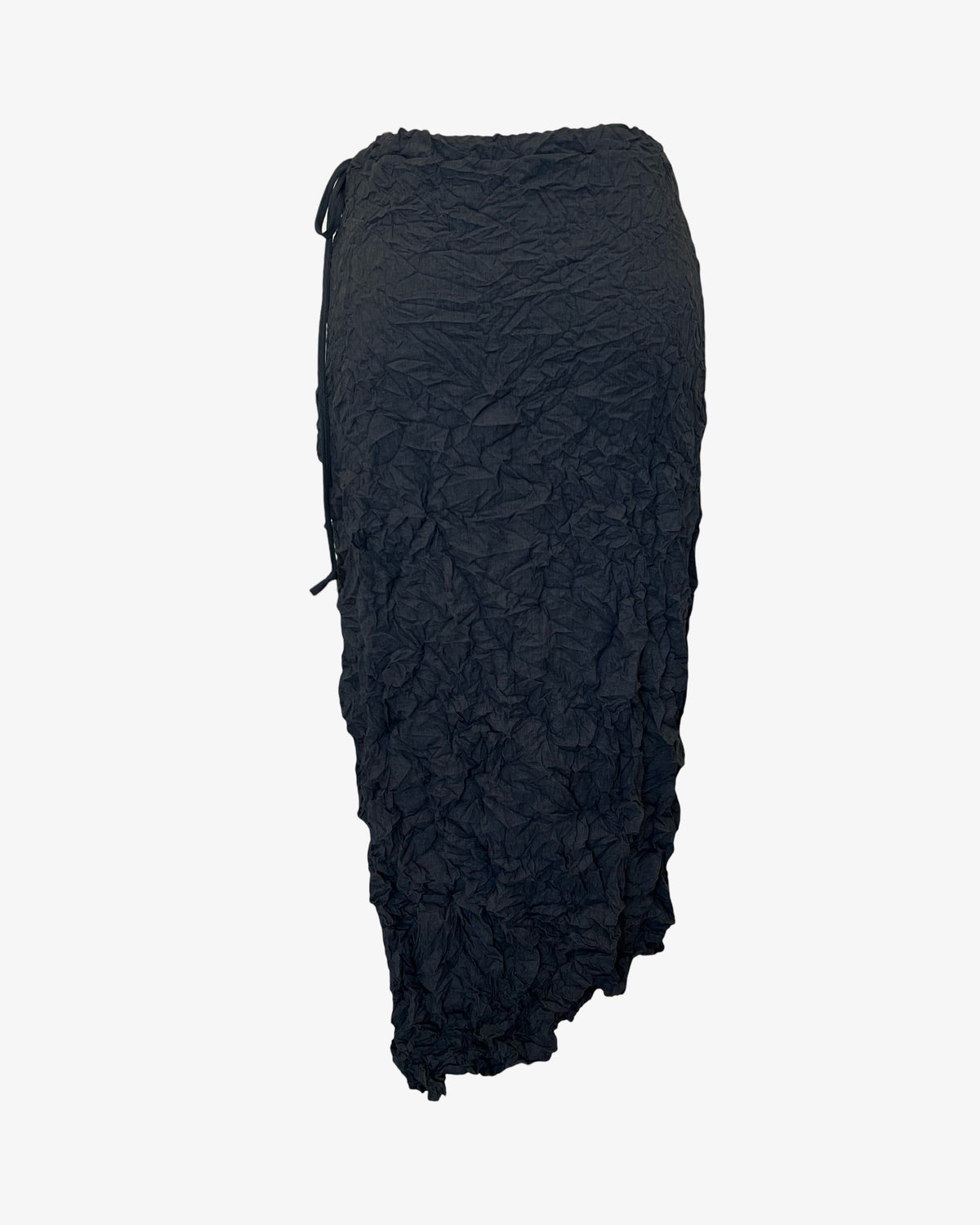 Moth Asymmetrical Long Skirt | Charcoal