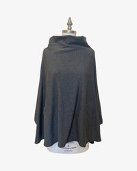 Tortuga Poncho | Charcoal French Terry