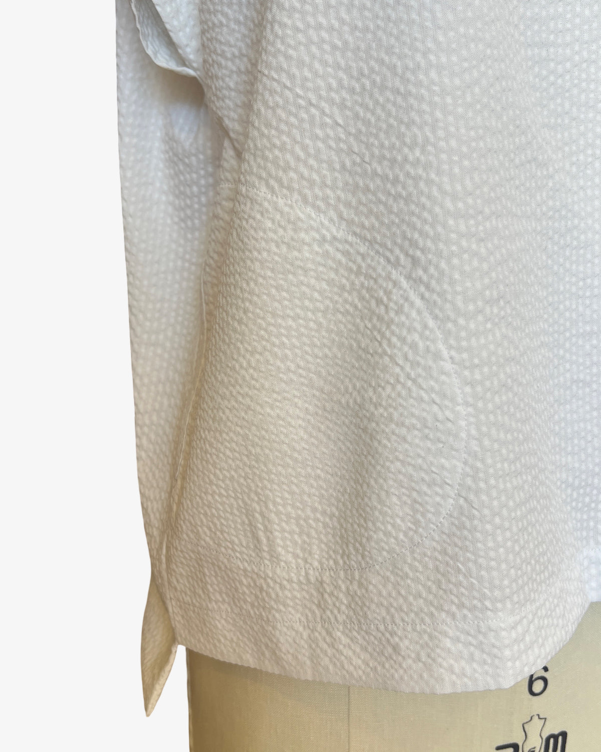 Seersucker Box Top | Optic White