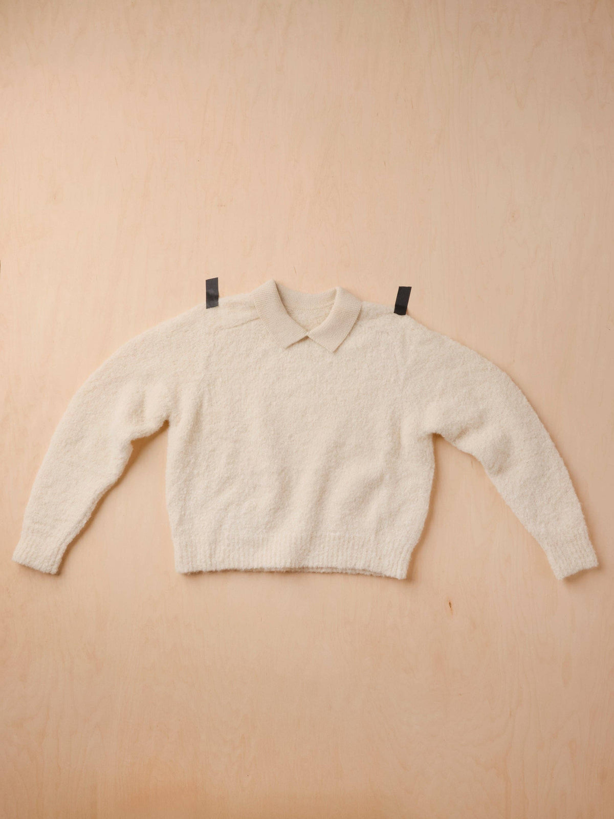 Ramona Bouclé L/S Polo | Calcite