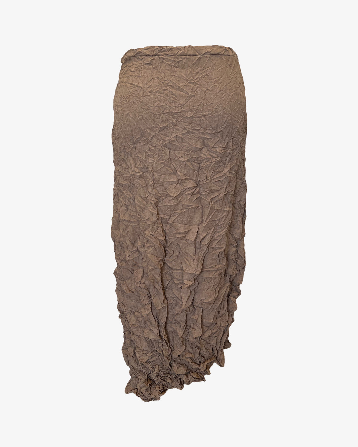 Moth Asymmetrical Long Skirt | Latte