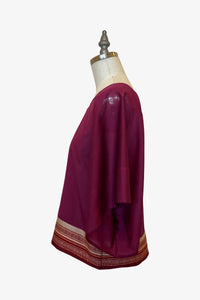 Lisbon Top | Orchid Merlot Saree