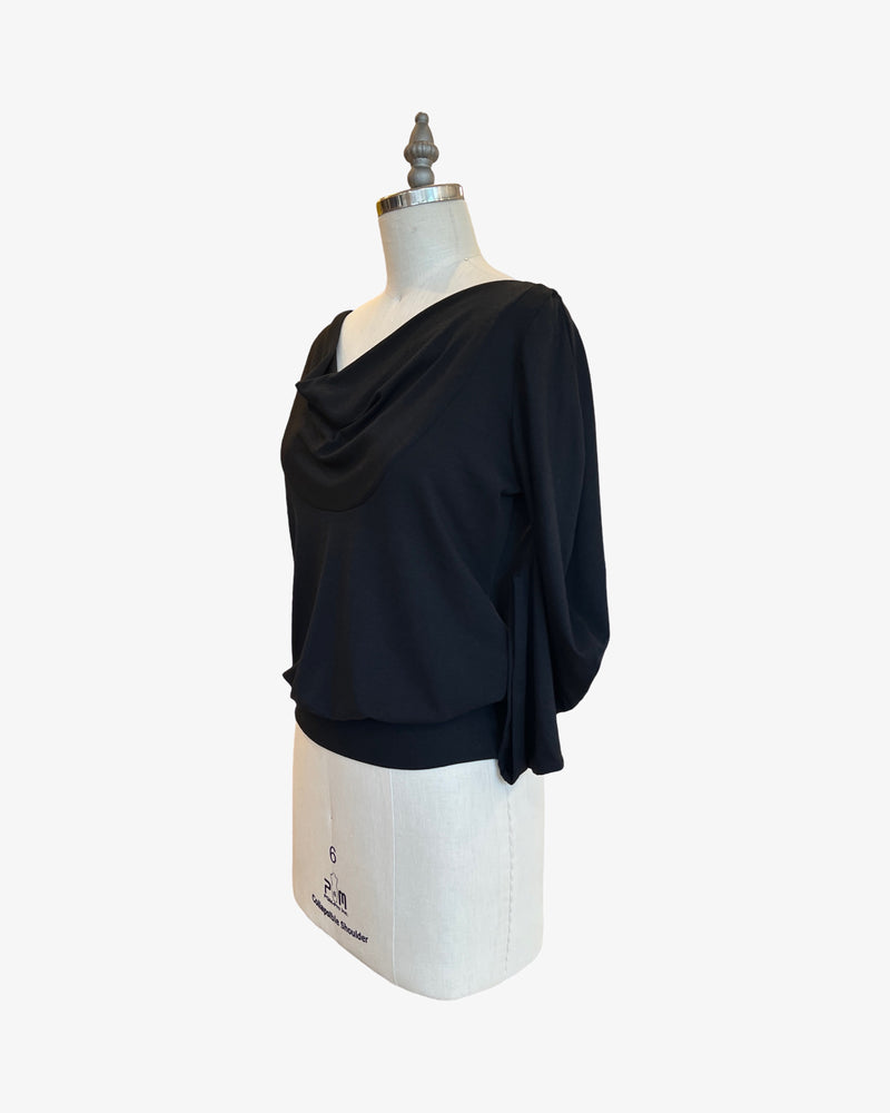 C-Sleeve Banded Top | Organic Jersey