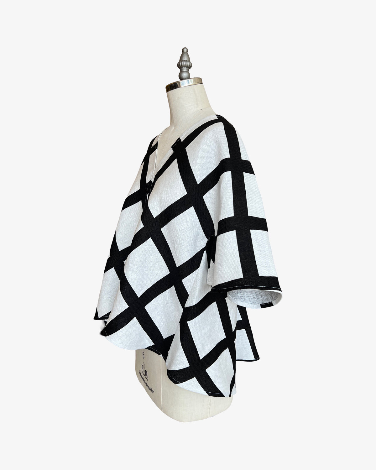 Linen Rorschach Top | Painted Windowpane