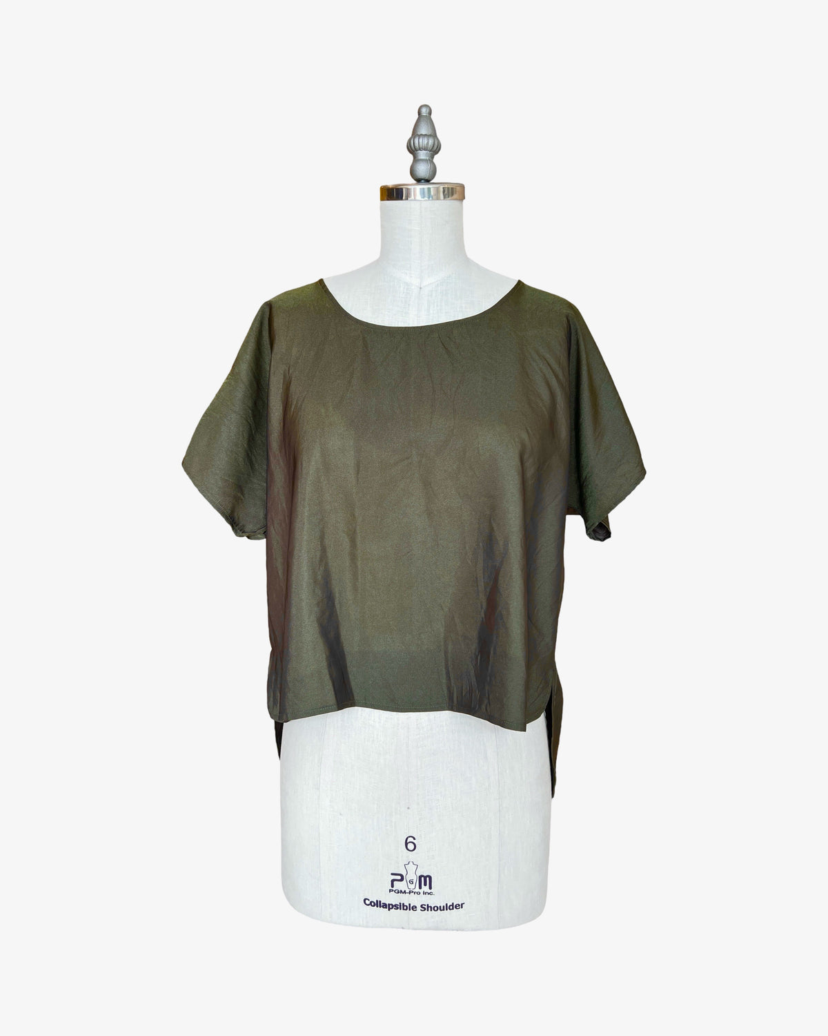 Cropped Easy Tee | Algae Shimmer