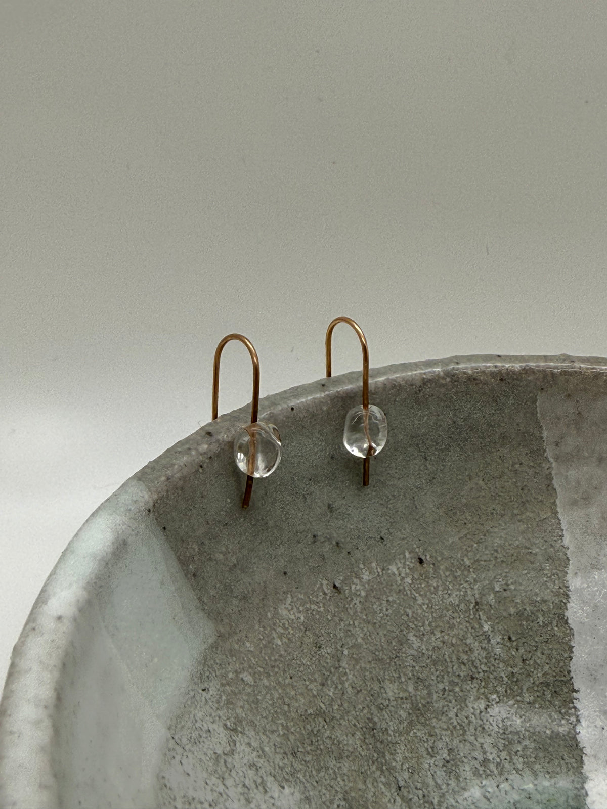 Small Sticks & Stones Earring | Clear
