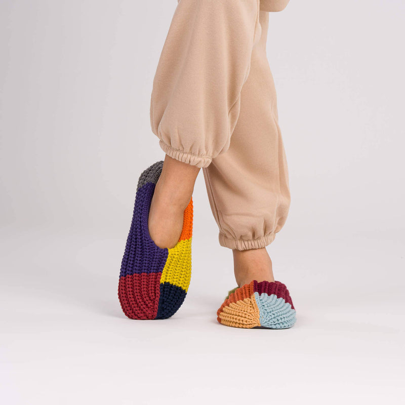 Mismatch Rib Slippers | Desert