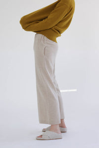 Cashmere Wool Knit Pants | Oatmeal