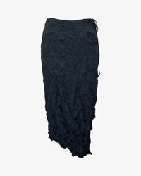 Moth Asymmetrical Long Skirt | Charcoal