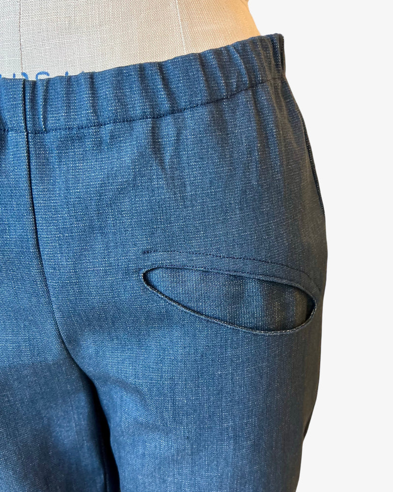 Pocket Capri | French Blue Denim