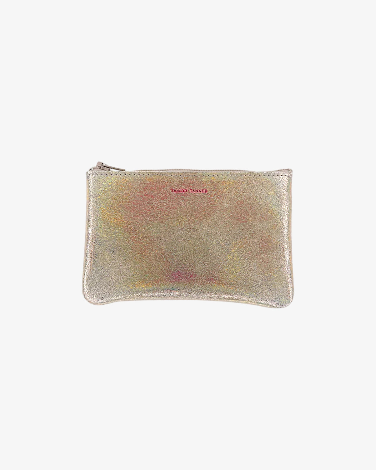 Small Zip Pouch | Hologram Golden