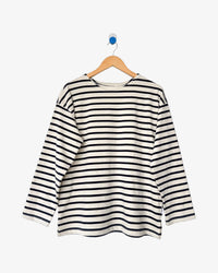 Marseille Top | Navy Stripe On Cream