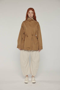 Tie Waist Utility Jacket | Khaki