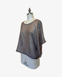 Lisbon Top | Sheer Champagne Shimmer