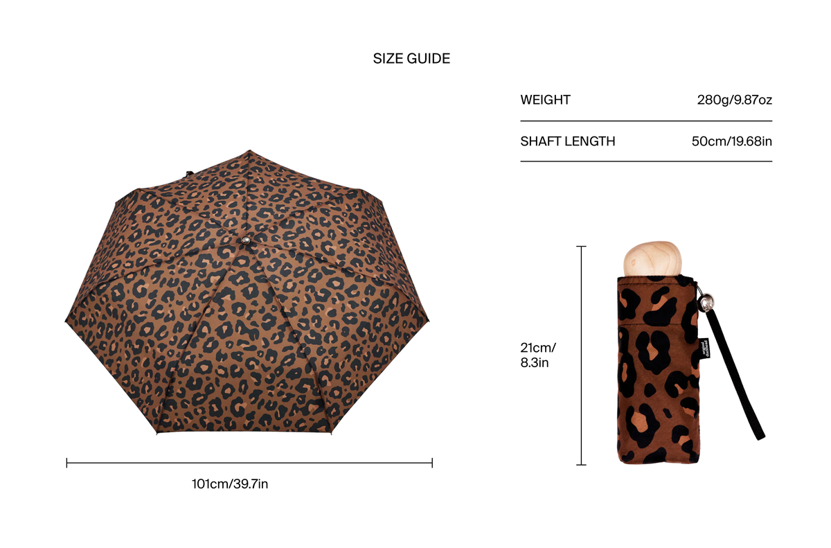 Mini Pocket Umbrella | Leopard