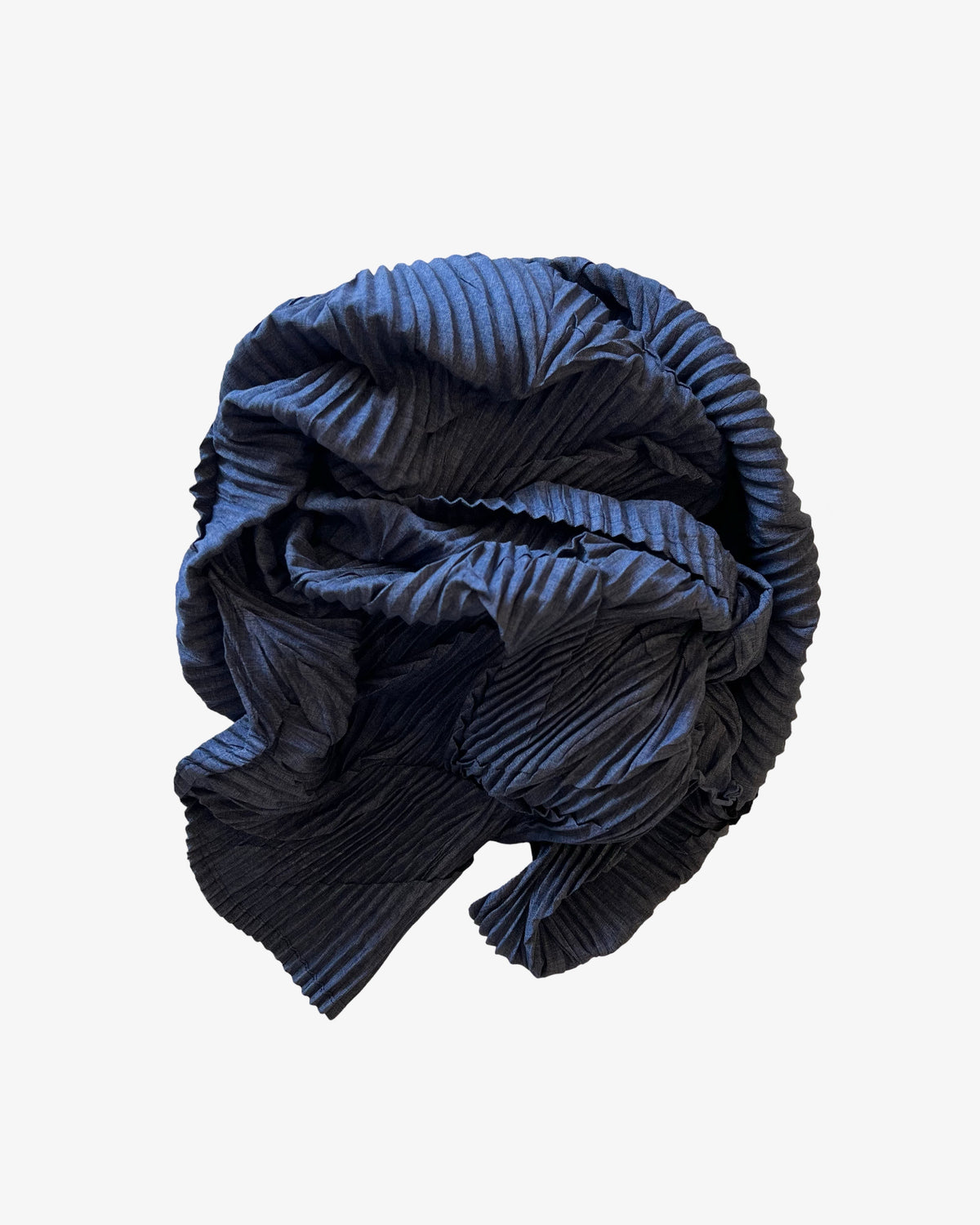 Chaos Pleated Scarf | Navy