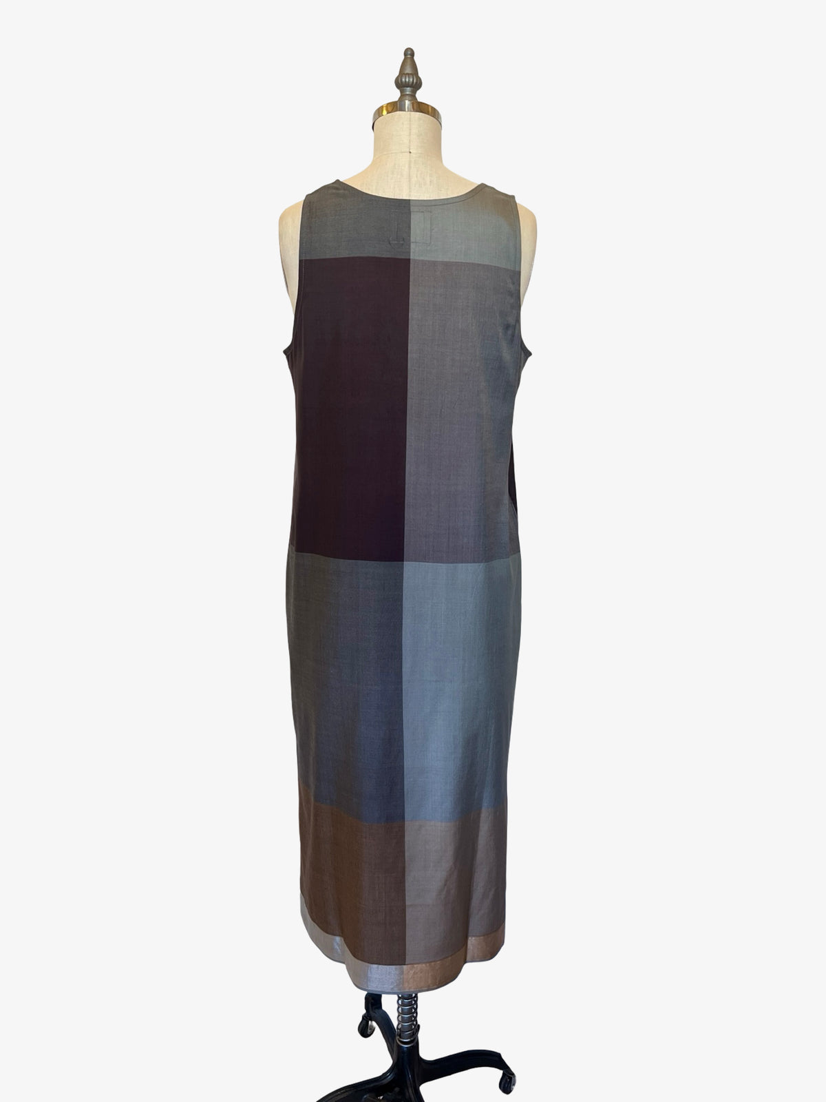 Carolyn Silk Color Block Dress