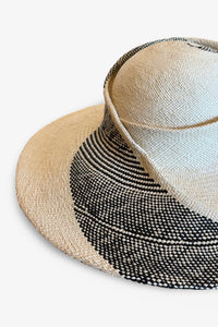 "Flora" Sculpted Picture Hat | Straw Swirl
