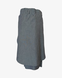 Asymmetrical Knee Skort | Railroad Stripe
