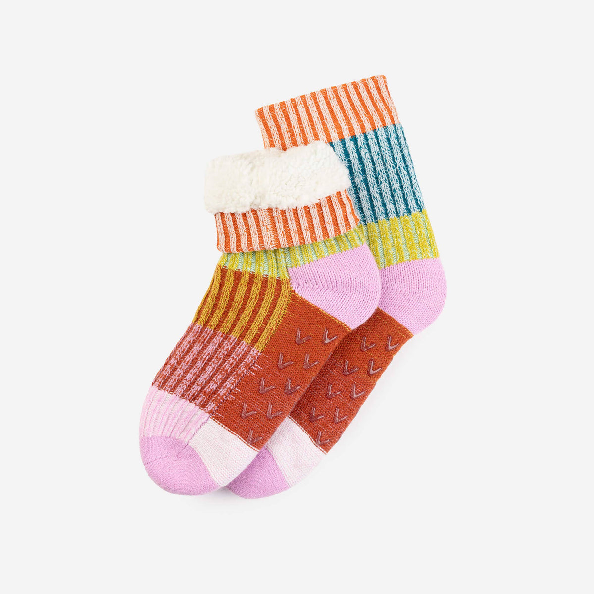 Mosaic House Socks | Rust Lilac