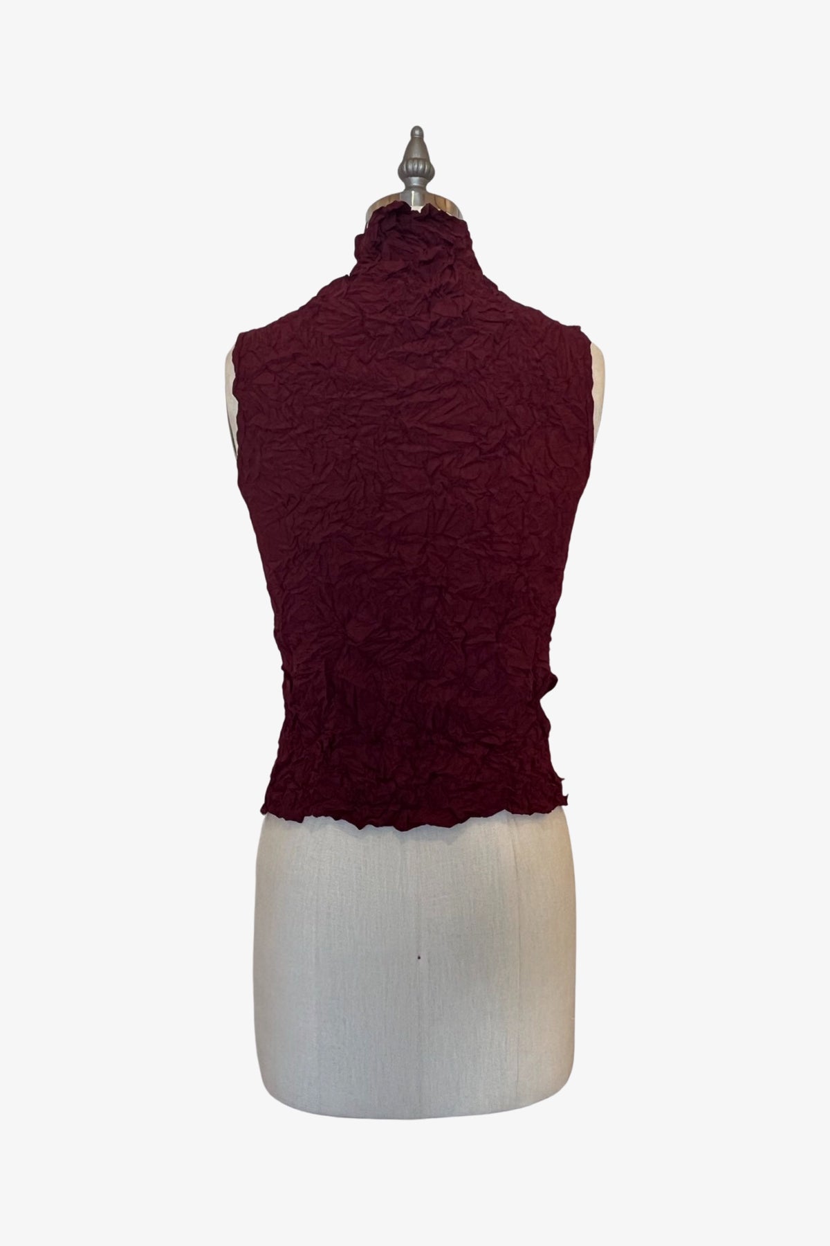 Moth Raina Mock Top | Burgundy