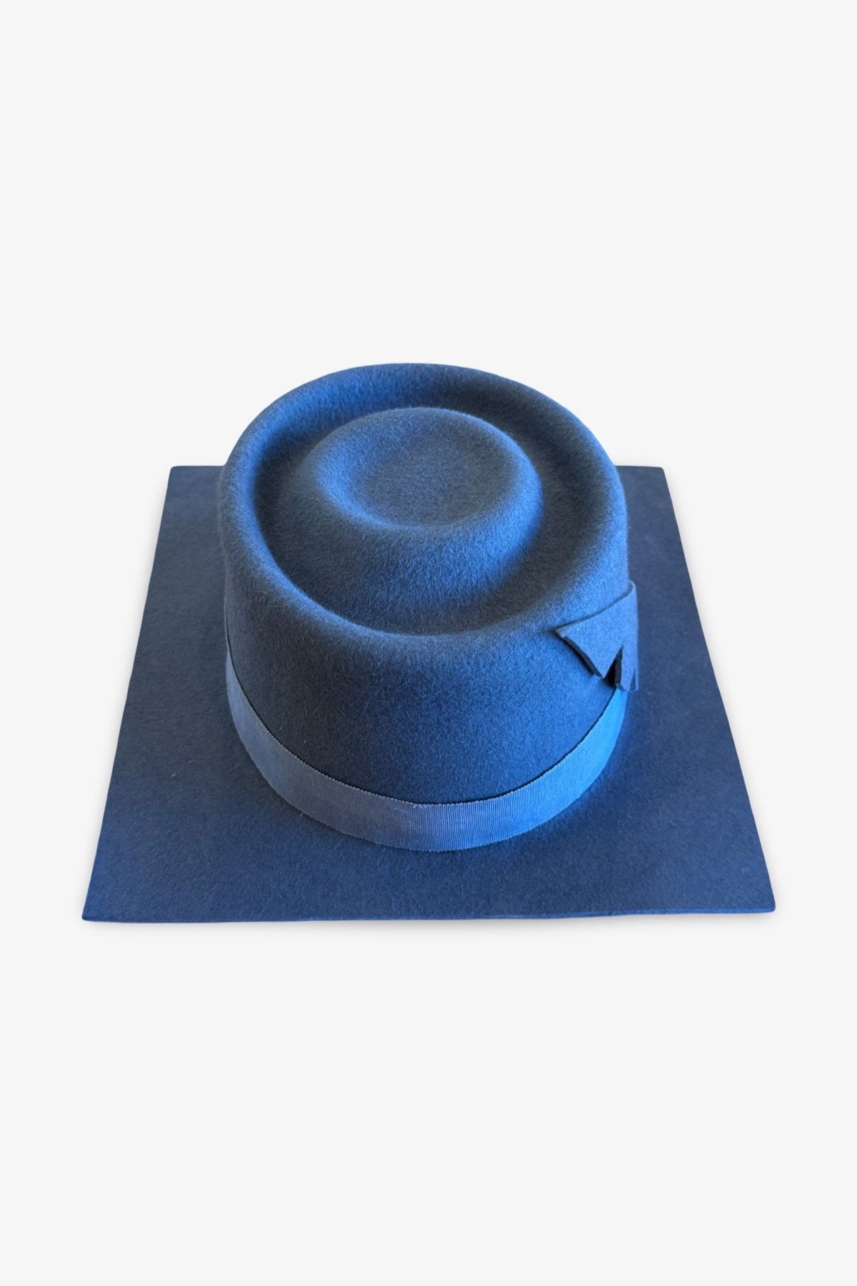 'The Misfit' Felt Square Brimmed Pork Pie Hat | Dark Gray