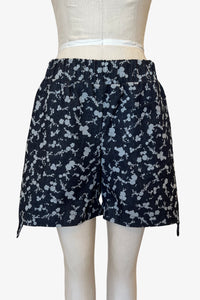 Step Stitch Shorts | Floral Denim