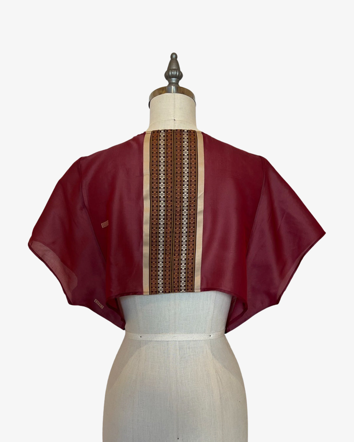Dolman Wrap | Rose Cream Saree