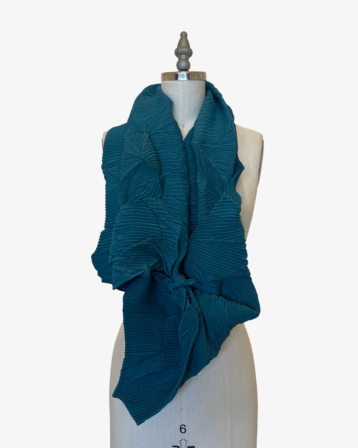 Chaos Pleated Scarf | Teal