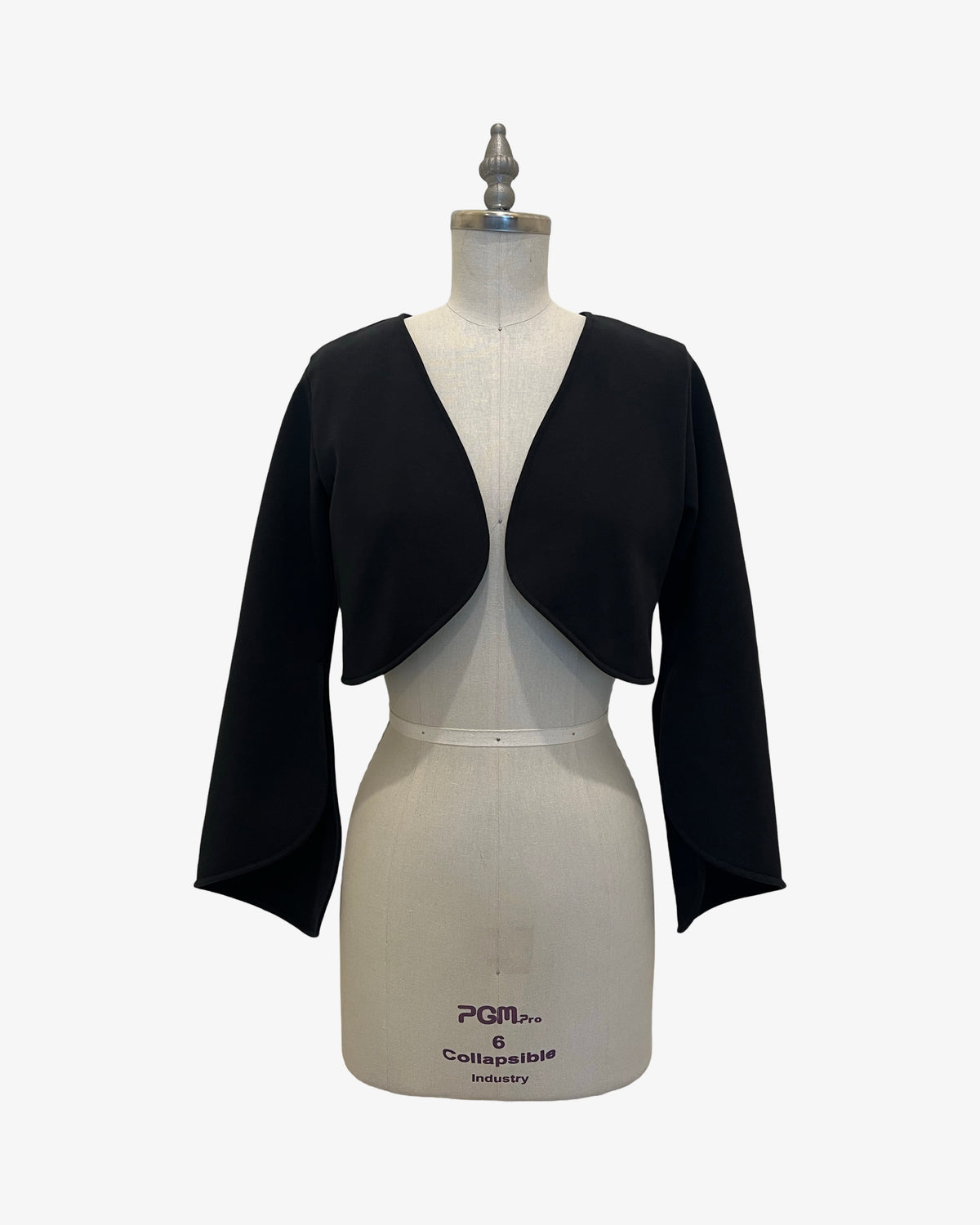 Tulip Bolero | Luxe Licorice French Terry