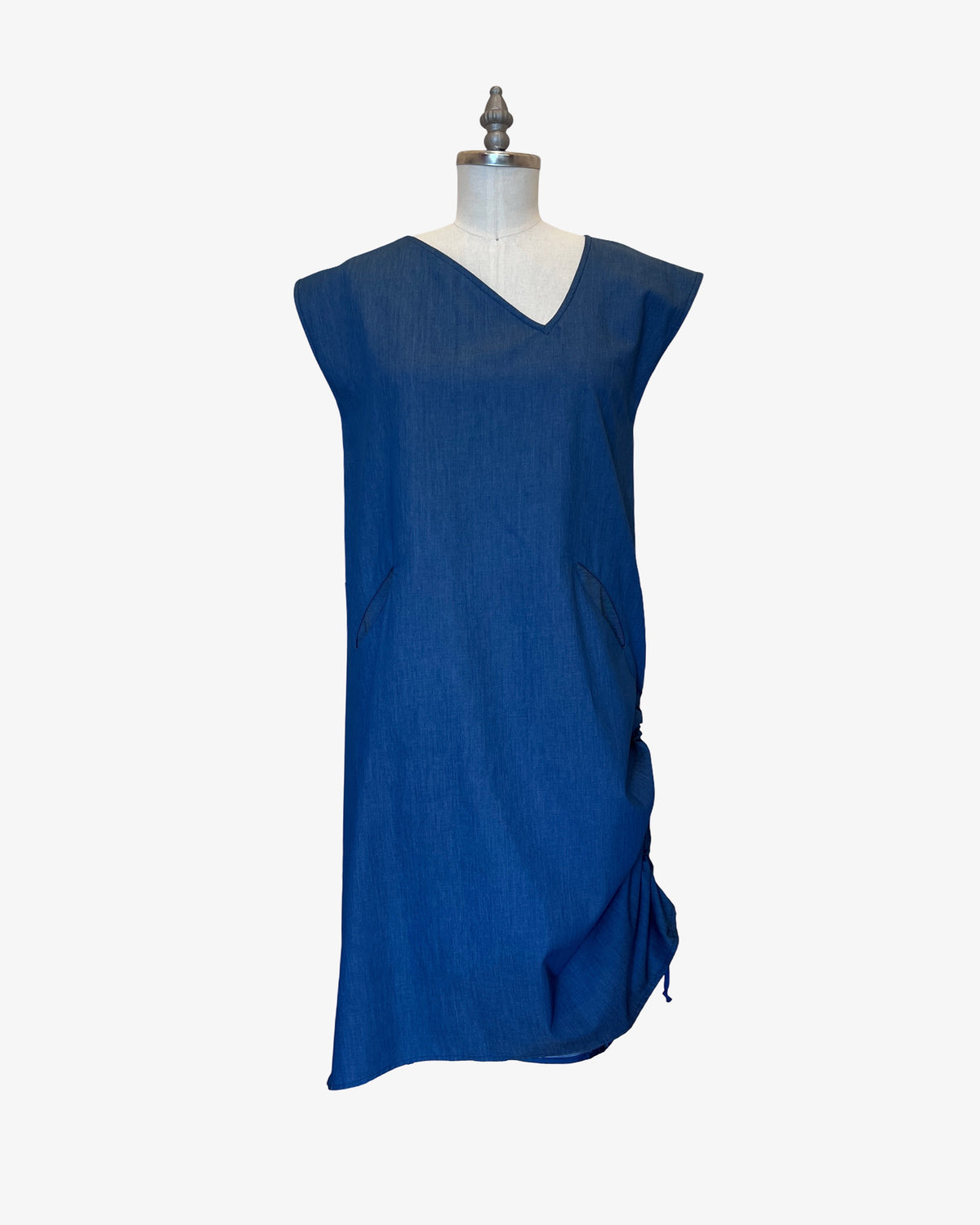 Asymmetrical Convertible Dress | Chambray