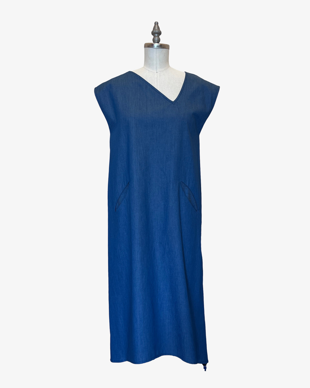 Asymmetrical Convertible Dress | Chambray