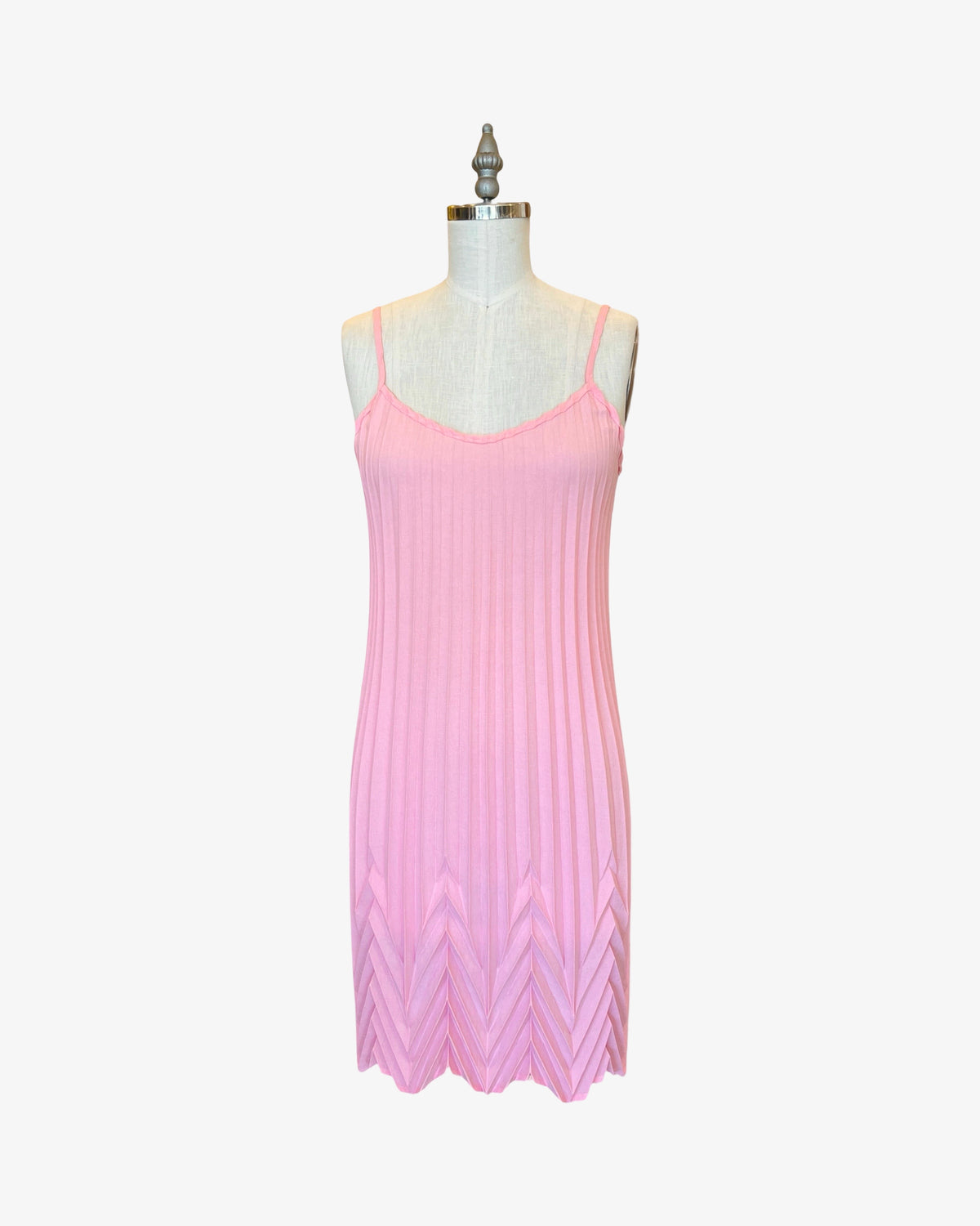 Sunburst Chevron Dress | Sakura Pink