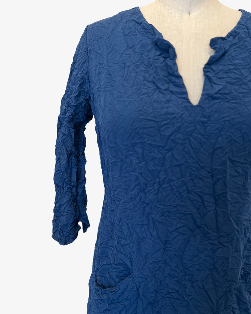 Moth Caftan | Navy Micro