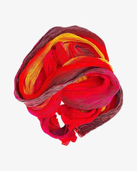 Tie Dyed Silk Scarf | Red+Orange