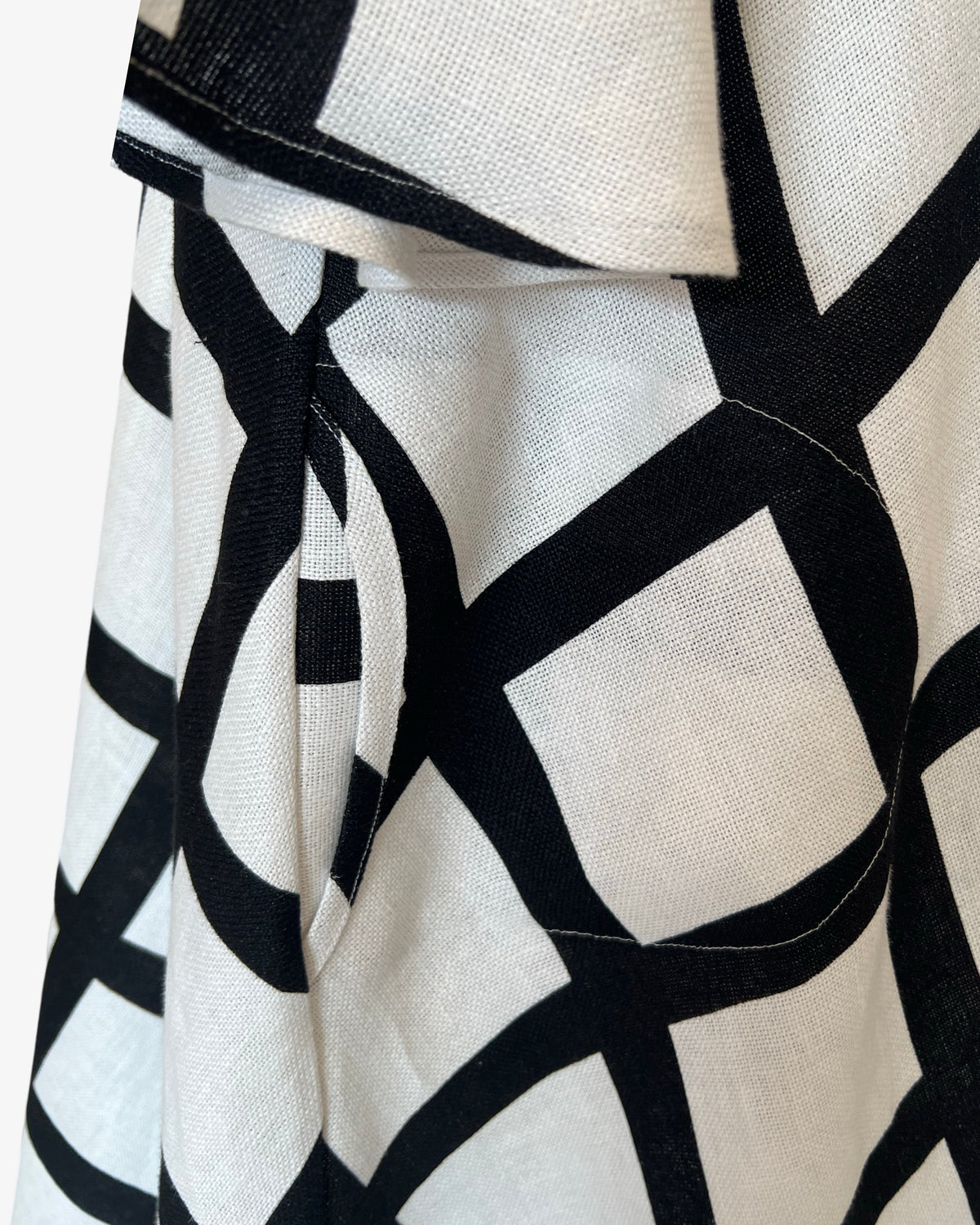 Linen Rorschach Duster | Painted Windowpane