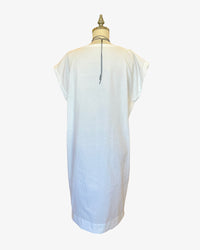 Seersucker Box Dress | Optic White