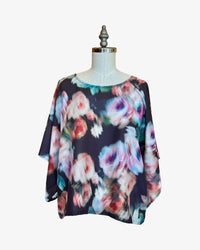 Lisbon Top | Floral Blur