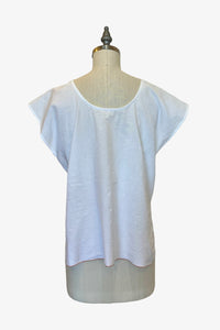 Cotton Selvedge Top | White